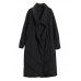 French Black Pockets Loose Duck Down down coat Winter