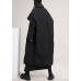 French Black Pockets Loose Duck Down down coat Winter